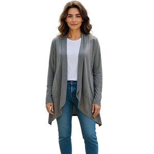 Coolibar Gray Long Sleeves Open Front Pockets Casual Cozy Cardigan‎ Unisex XL